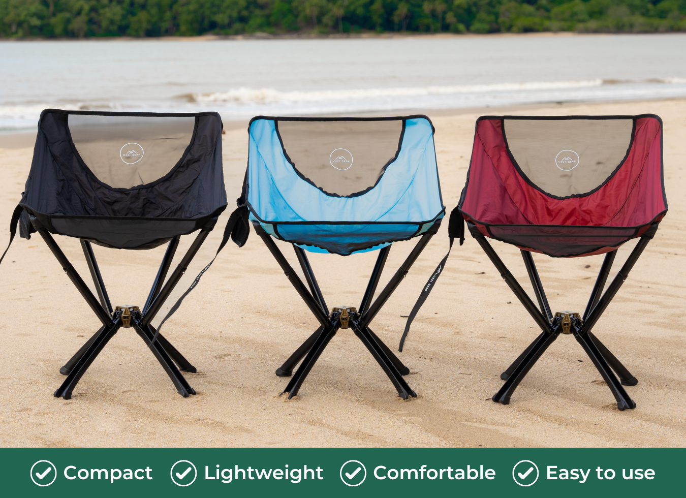 Portable Lightweight Compact Camping Chair 1.5kg Chair