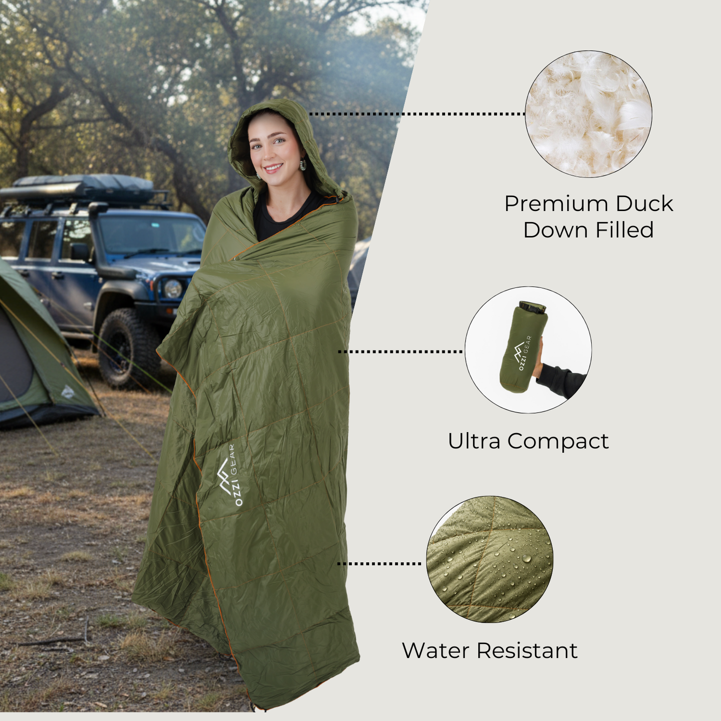 Puffy Hooded Blanket