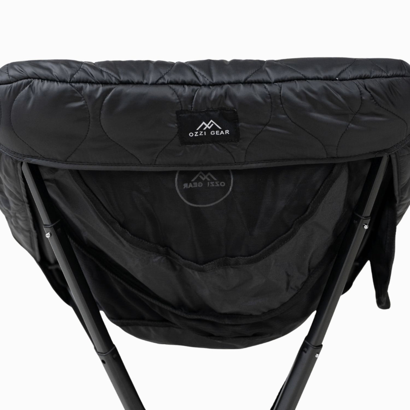 Ozzi Gear Seat Cover folded compactly for easy storage in chair bag