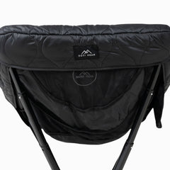 Ozzi Gear Seat Cover folded compactly for easy storage in chair bag