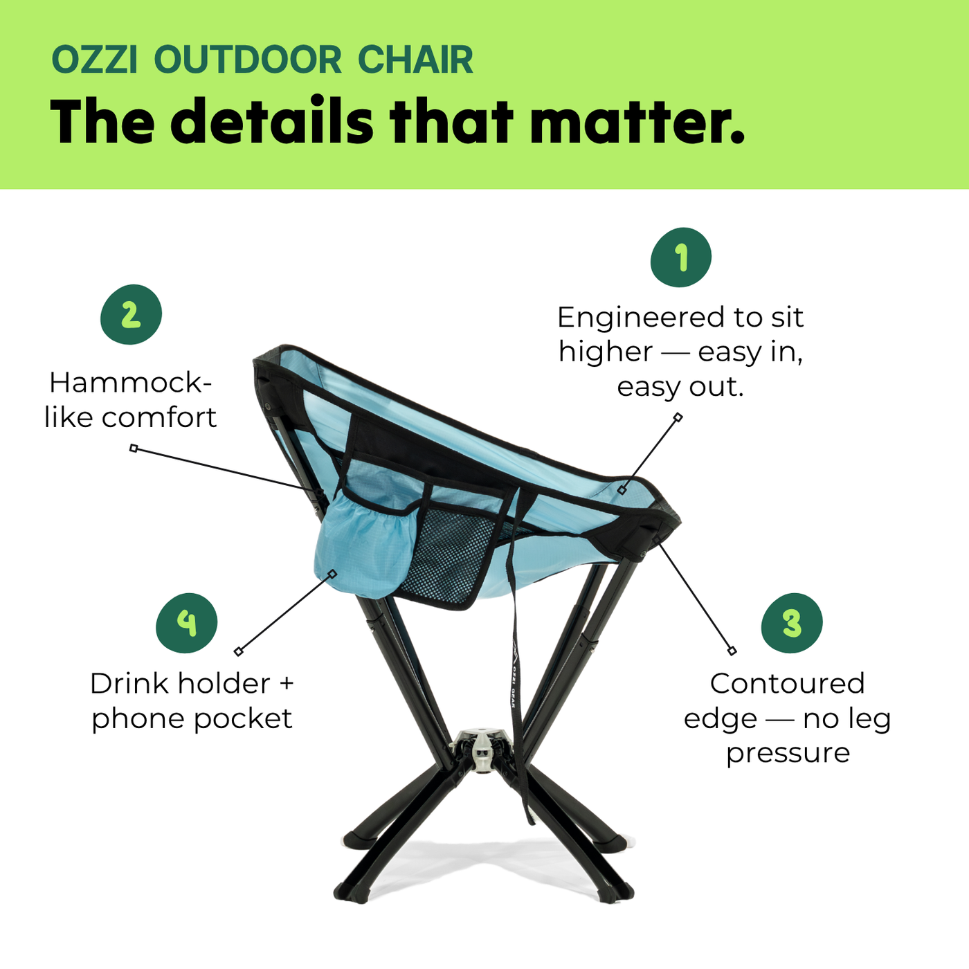 Festival Chair Outdoor Chair Ozzi Gear