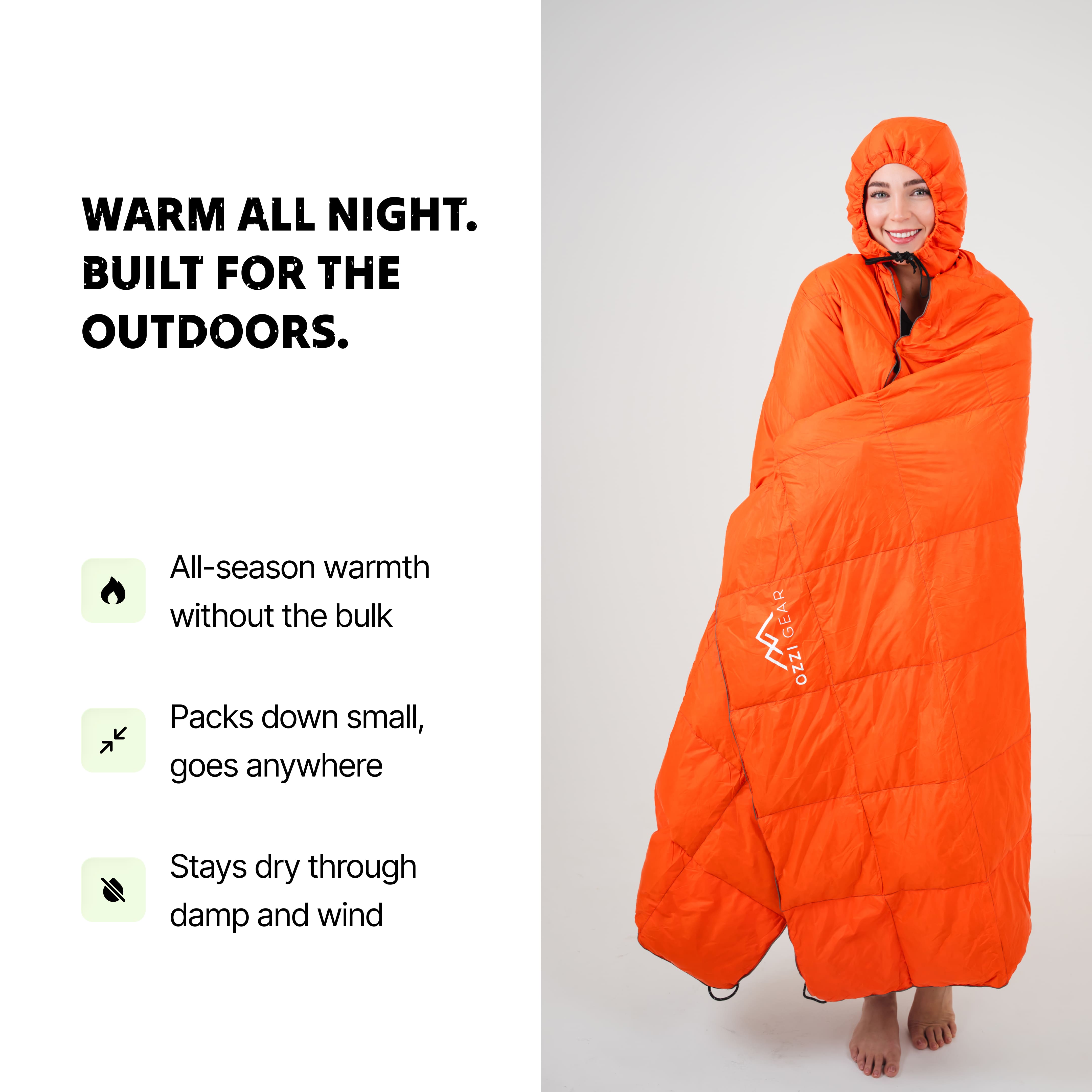 Puffy Hooded Blanket