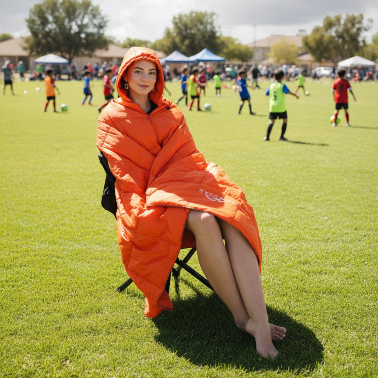 Puffy Hooded Blanket
